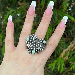 💕💖Vday Hearts ❤️‍🔥 sterling, native 💖💕sz 8.25 offers welcome